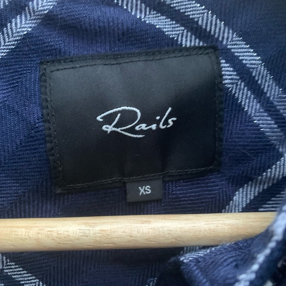 Rails blue and white plaid button down shirt - Picture 8 of 8